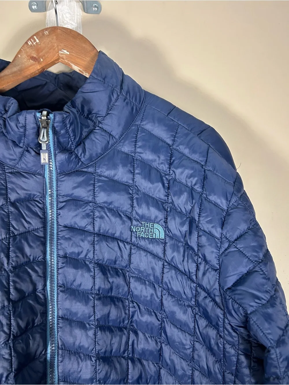 The North Face Men’s Thermoball Navy Blue Quilted Full Zip Jacket Size XXL